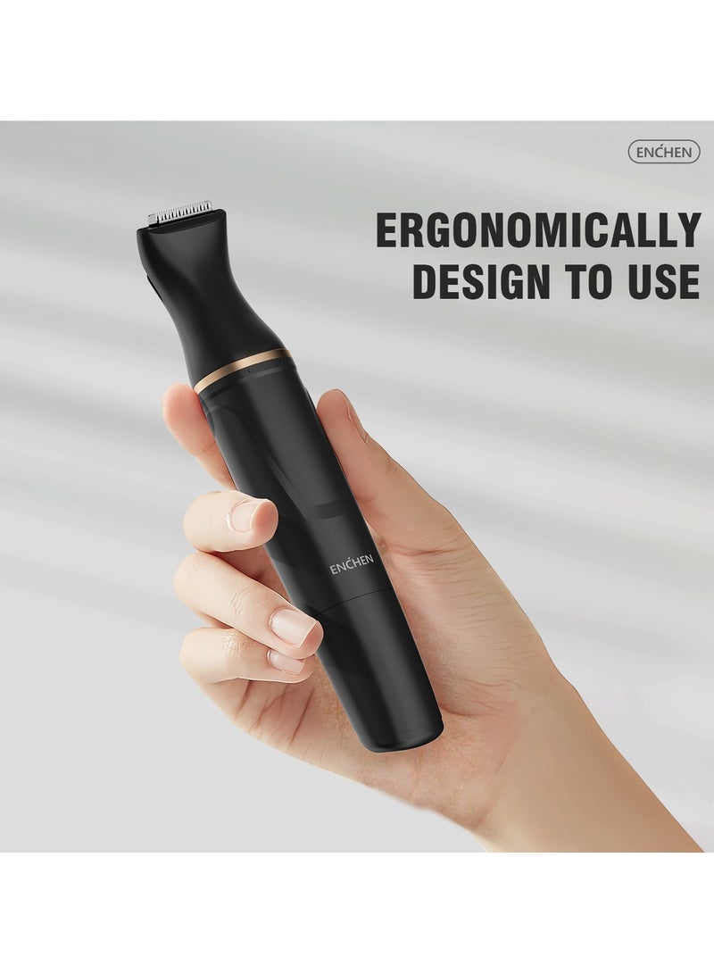 ENCHEN Facial Hair Removal Device for Women 3 in 1 Body Eyebrow Bikini Trimmer Wet Dry Use Cordless Battery Operated - Image 2