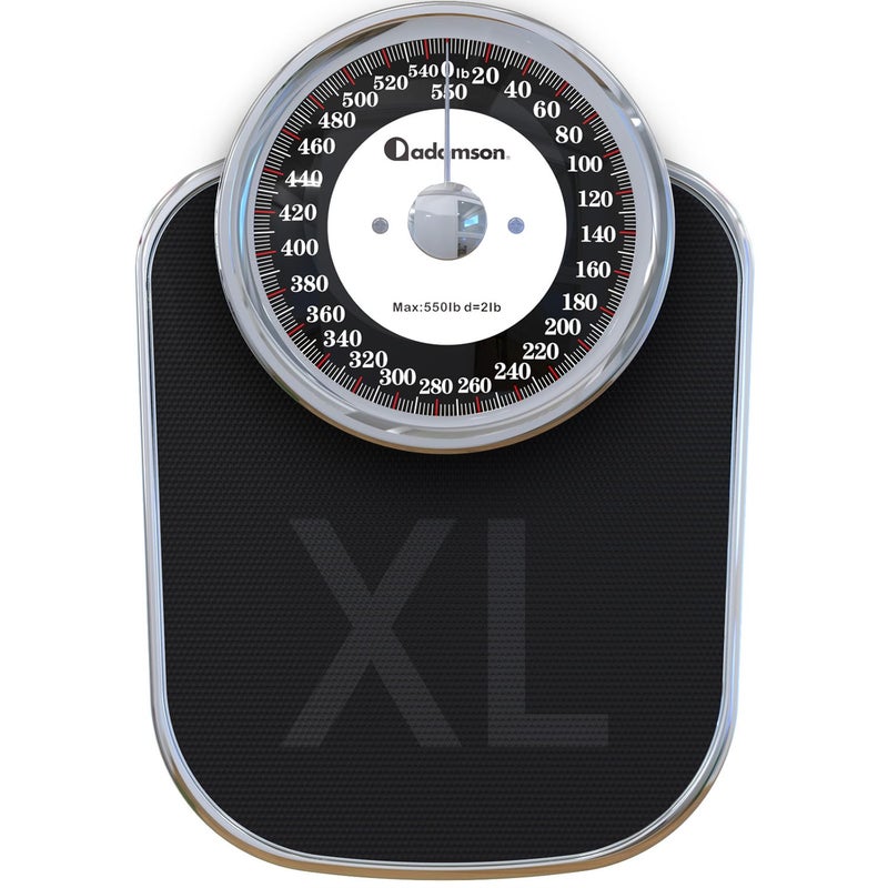 Adamson A28 Bathroom Scales Up to 550lb Heavy Weight AntiSkid Rubber Surface Extra Large Numbers High Precision Weighing Scales for Body Weight Durable with 20Year Assurance New Version