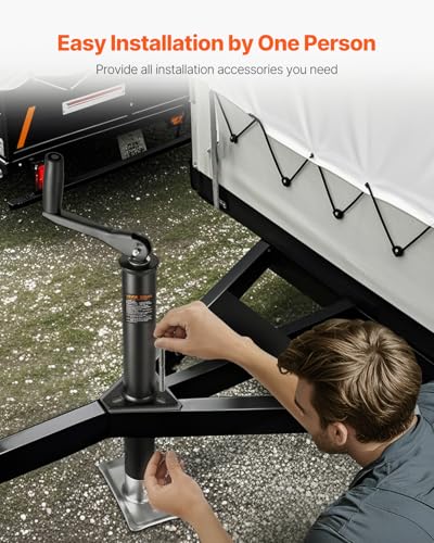 VEVOR 2000 lbs AFrame Trailer Jack 1334 Inches Vertical Travel Trailer Jack Stand with Handle for Horse - Image 5