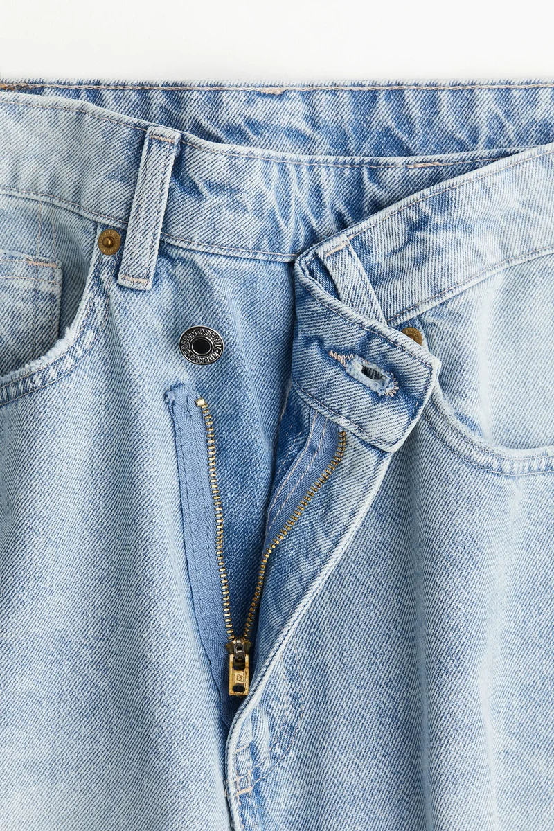 H&M Wrapover-waist denim skirt