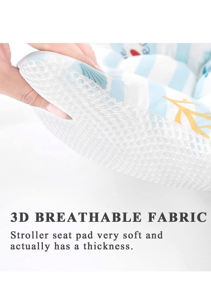 MLADEN - Baby Stroller Seat Liner Toddler Seat Stroller Cushion Pad Soft and Breathable 3D Air Mesh Cooling Pram Pushchair Seat Liners Universal for Infant - Image 1