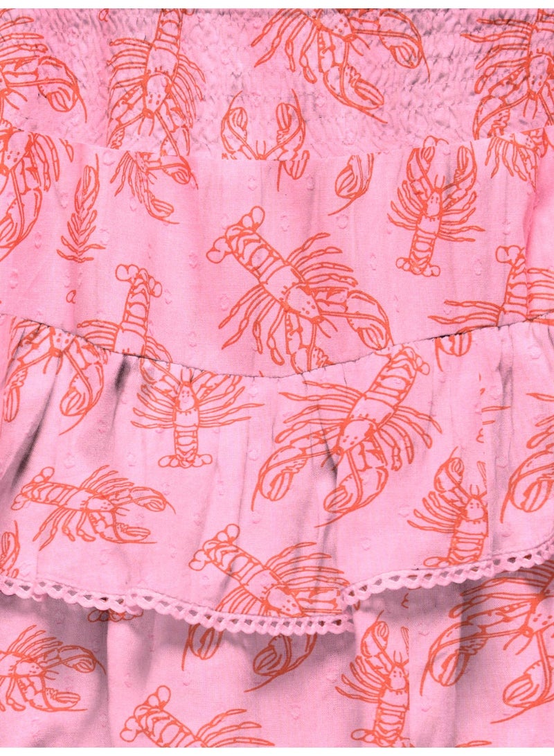 ONLY Girl's Glow Life Taped Edge All-Over Print Woven Skort - Image 3