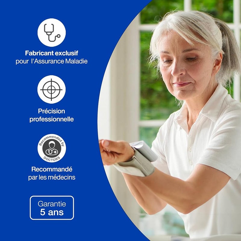 ميكرولايف جهاز قياس ضغط الدم للذراع العلوي من Microlife - BP A7 Touch BT - يدعم البلوتوث/USB، يكتشف خفقان الأذين الأمامي (AFIB) ومخاطر السكتة الدماغية، مثبت سريريًا، يتراوح طول القياس من 22 إلى 42 سم، يناسب 2 مستخدمين، سعة التخزين 99 قراءة لكل مستخدم - Image 4