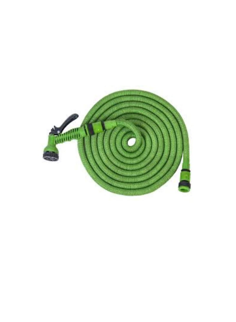 Beorol Expandable Garden Water Hose, Flexible Gardening Hose,7 Pattern Spray and High Pressure for Plant Watering, Car and motorcycle cleaning, Lawn Garden 50FT 15M, Green, GBCYC15EXPANDABLE HOSE - Image 1
