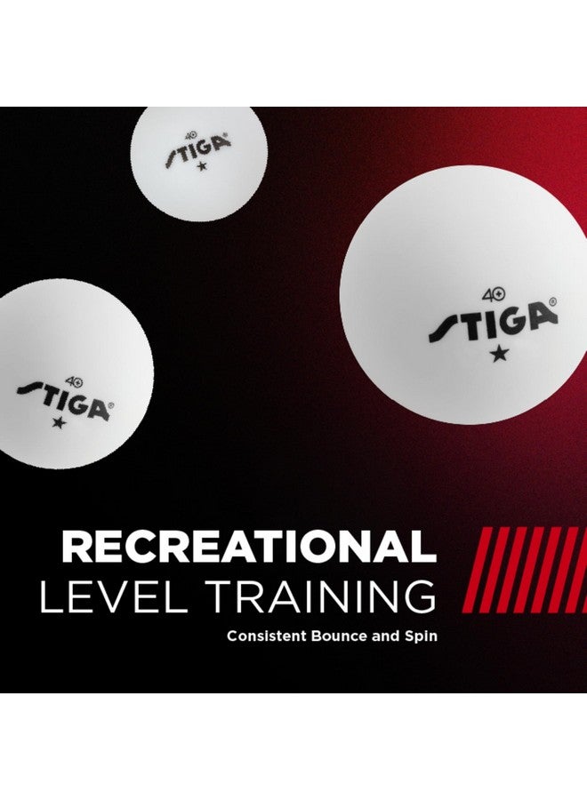 Stiga Ping Pong Balls - 6Pk White 1-Star Table Tennis Balls, Official Size 40Mm Abs Balls, Ultimate Durability For Indoor/Outdoor Ping Pong Tables - Image 4