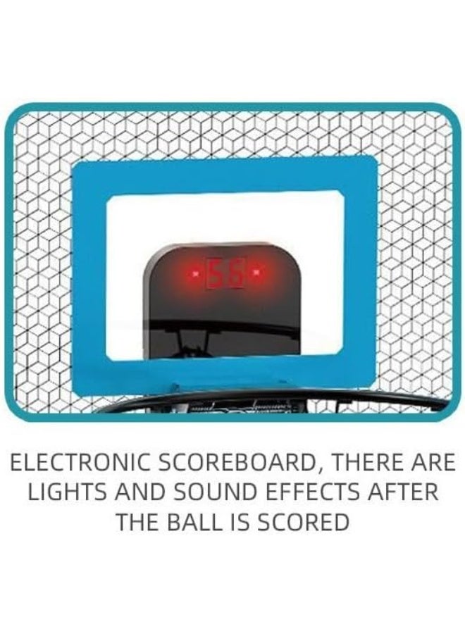 BlueFire Basketball Hoop with LED Lighting & Electronic Scoreboard | 2 Scoring Modes (Timed & Free Play) | Over-the-Door Mini Indoor Hoop Set for Kids Age 4–12 | Easy Installation, Durable Design, Perfect Birthday Gift for Boys & Girls 🎁 - Image 5