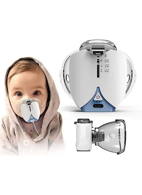 Portable Lightweight Silent Auto Nebulizer Ultrasonic Mesh, Relief From Allergies Asthma With USB and 2 Mask
