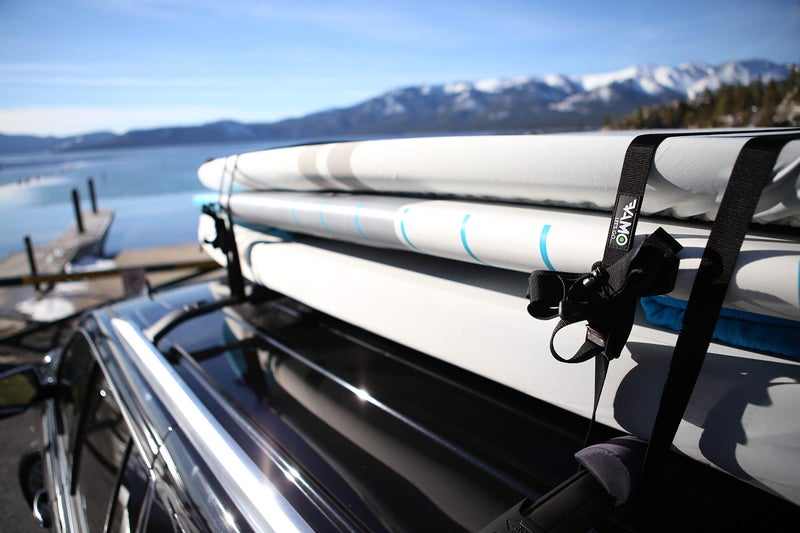 VAMO SUP Kayak Surfboard Surf Rack Tie Down Straps - Black Pair (15FT) - Image 3
