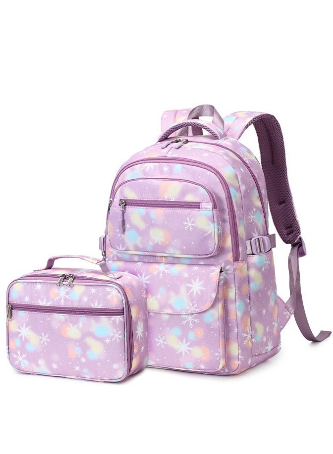 SKT Shiketro Two-Piece Student Schoolbag Outdoor Printed Waterproof Backpack - Image 2