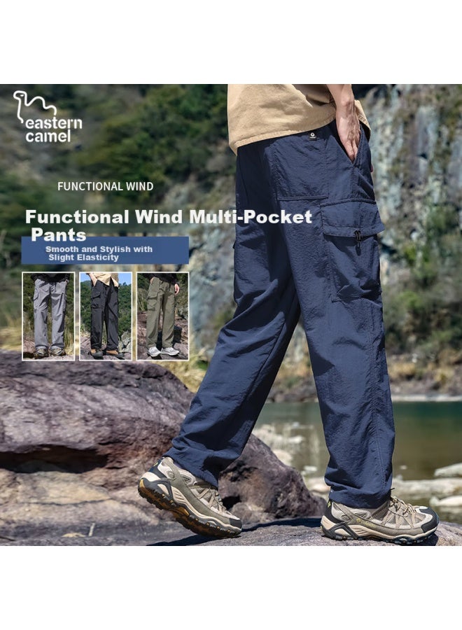 Eastern Camel Men's Summer Quick-drying All-match Outdoor Paratrooper Tactical Pants Casual Trousers Grey M - Image 1