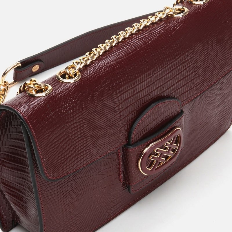 Hotiç 03CAH297080A780 GENUINE Leather Claret Red Women's Bag  - Image 4