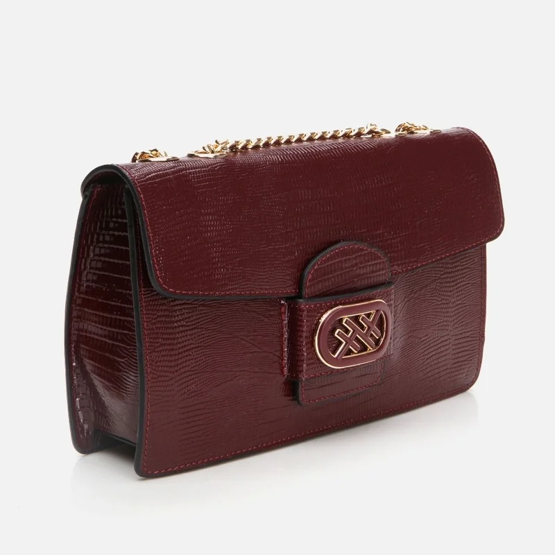 Hotiç 03CAH297080A780 GENUINE Leather Claret Red Women's Bag