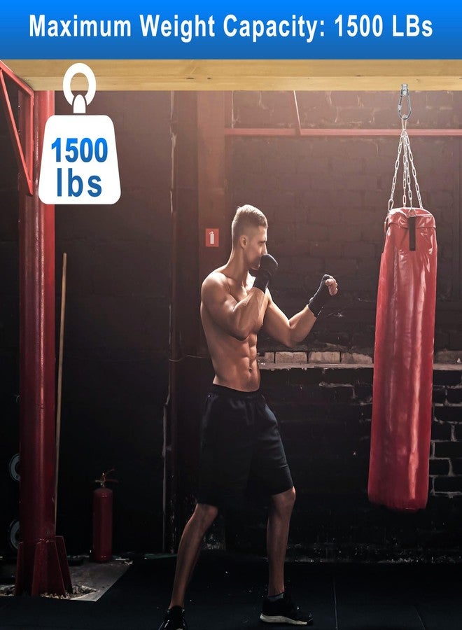 BeneLabel مجموعة BeneLabel من 6 قطع من علاقات أرجوحة من الفولاذ المقاوم للصدأ M10، سعة 1500 رطل، أقواس تثبيت لمجموعات الأرجوحة، مناسبة للعوارض الخشبية، براغي وخطافات أرجوحة شديدة التحمل لأرجوحة الشرفة ومجموعة الأرجوحة - Image 3