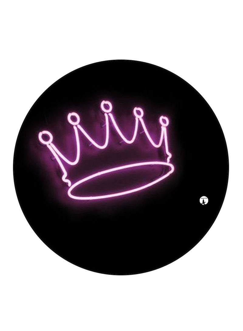 RKN Crown Printed Large Round Pin Badge Multicolour - Image 2