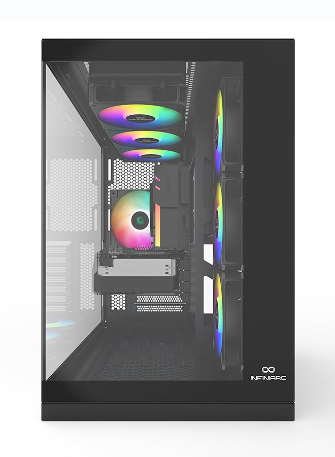 انفني ارك INFINIARC 5070 Gaming Desktop PC (Intel Core Ultra 5, RTX 5070 12G GPU, 16GB DDR5 RAM, 1TB SSD, B860 Motherboard, Cube Case, Digital Air Cooler ARGB, 750W Gold PSU, Windows PRO) Black Black - Image 5
