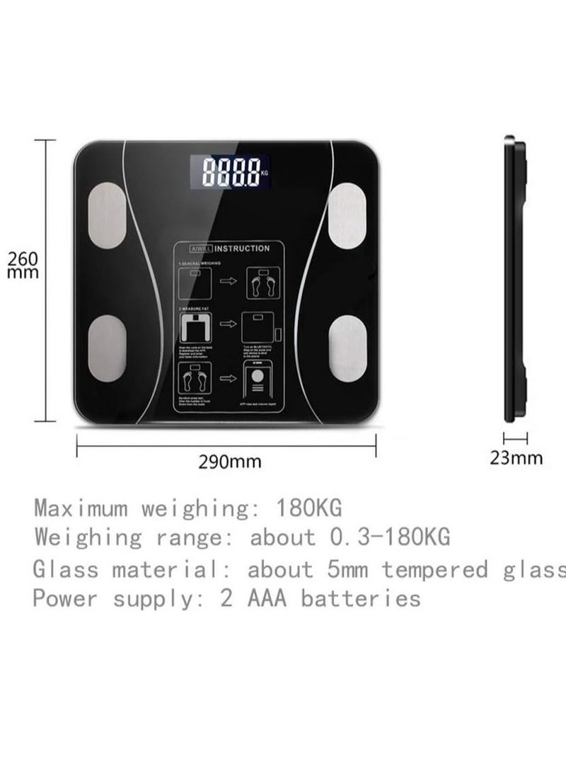 ELTRAZONE Bathroom Balance Body Fat Scale, Smart Electronic LED Digital Weight Scale, Weight Loss Artifact, Accurate Body Composition, Bathroom Scales for Home, Simple, Fast, Durable & Easy to Use – Ideal for Elderly & Children – Precision Weight Measurement - Image 4