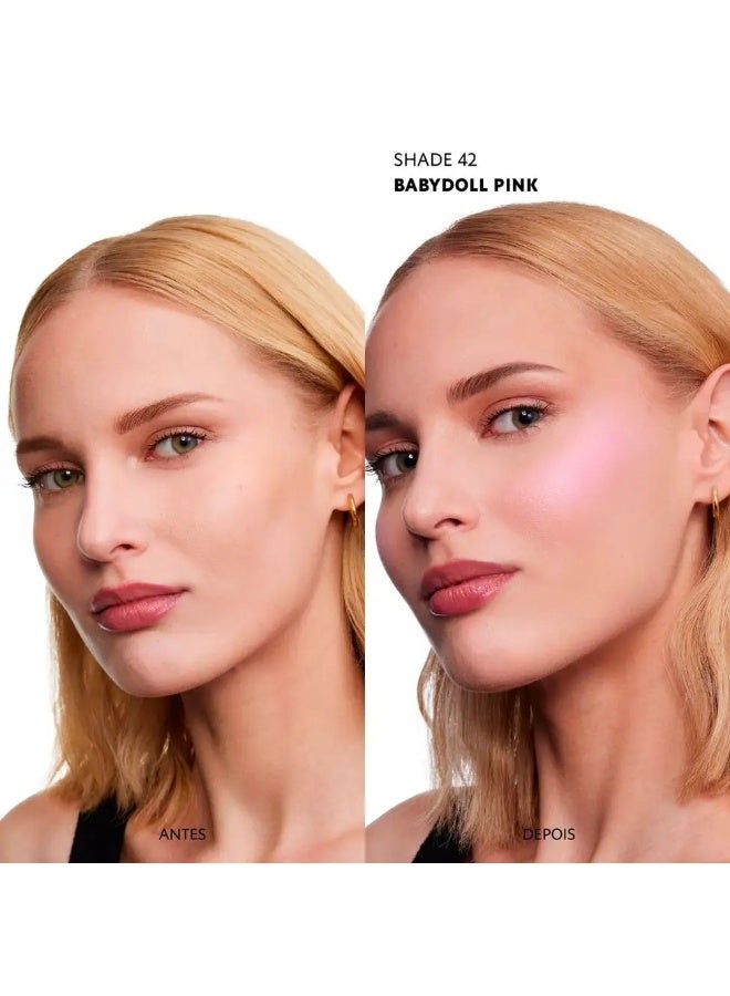 Yves Saint Laurent YSL Make Me Blush 24H Buildable Blurring Powder Blush 42 Babydoll Pink – Long-Lasting Soft-Focus Powder Blush, Buildable Playful Pink - Image 4