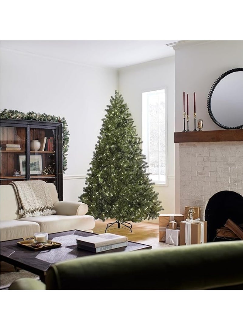 Y&D （2.1M）Christmas Tree 7ft Real Pine Needles Artificial Christmas Trees with 1400 Full Branches Tips Xmas Tree for Home and Office,Easy Assembly Metal Stand - Image 5