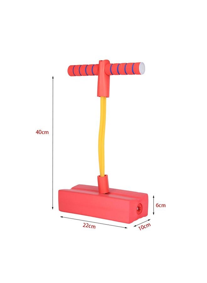 Foam Pogo Stick Promote Growing Exercise Balance Easy to Grip Outdoor Jumping Toy for Kids Children Red