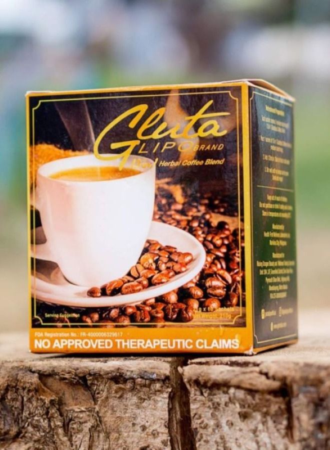 Glutalipo  Coffee for slimming and detoxing contains 10 sachets