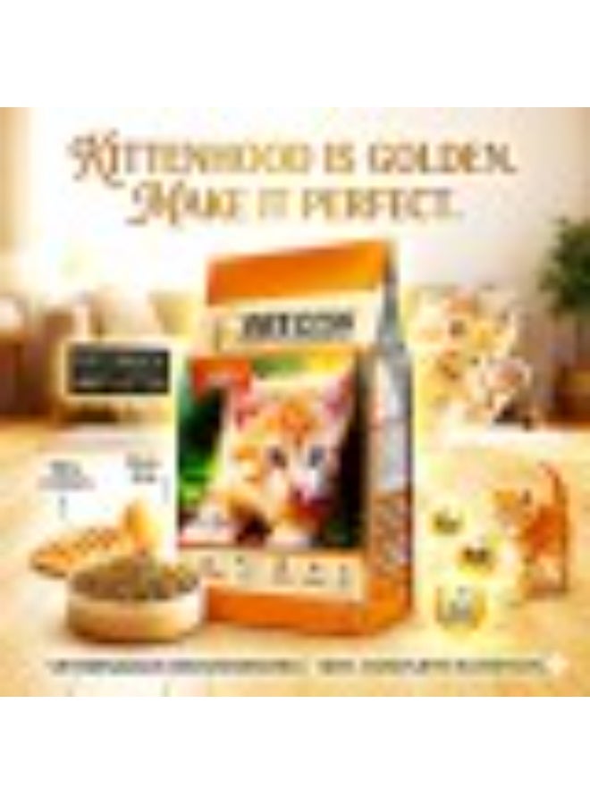 Petcoin Kitten Chicken Food 1.5kg – High Protein Growth Formula Dry Cat Food for Kittens with Real Chicken, Vitamins & Minerals for Healthy Growth, Immunity, Brain Development & Shiny Coat - Image 2