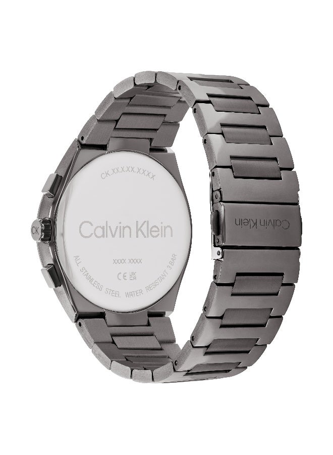 CALVIN KLEIN ساعة يد رجالية بعقارب دائرية الشكل من الستانلس ستيل 25200443 - 44 ملم - Image 3