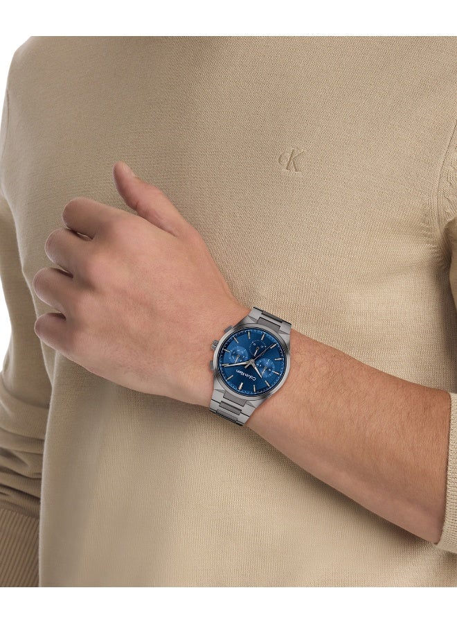 CALVIN KLEIN ساعة يد رجالية بعقارب دائرية الشكل من الستانلس ستيل 25200443 - 44 ملم - Image 4