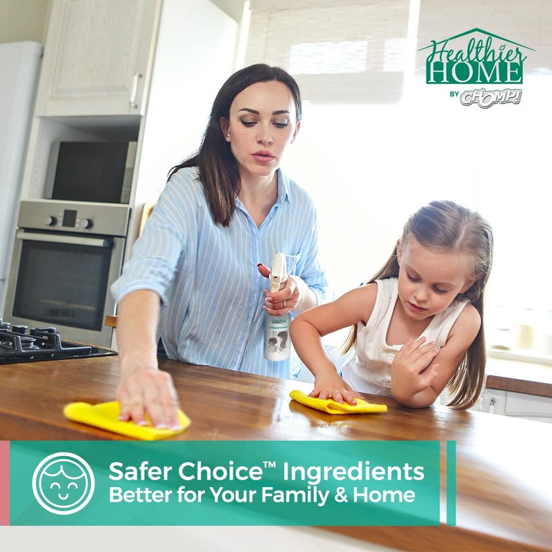 CHOMP! Cleaner Degreaser Concentrated Refill: Healthier Home's Kitchen & Home Multi Purpose Degreasing Deodorizer & Stain Remover for, Kitchens, Appliances, Stoves, Ovens, Counters, Floors, Autos 1 G - Image 5