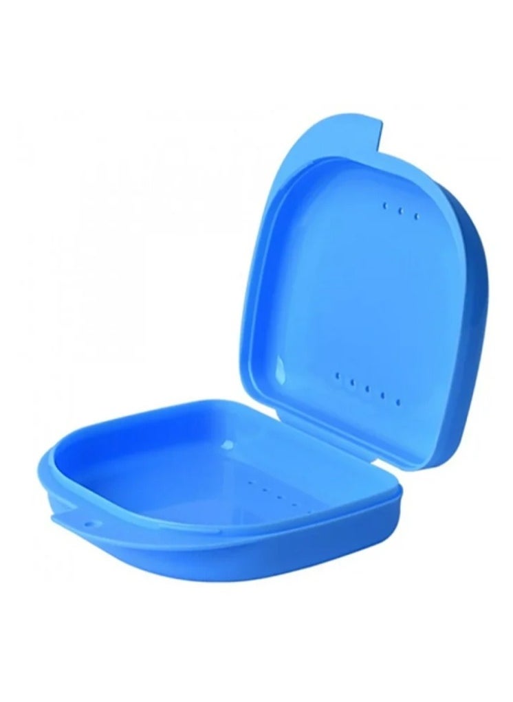 Generic - Retainer Case for Dental Braces, Orthodontic Retainer Storage Case, Clear Retainer Holder Box for Dental Braces, Retainer Holder, Mobile Retainer Storage Box for Post-Orthodontic Teeth Retention, Retainer Case, Night Guard Storage Case, Dental Braces Container, Storage Box for Orthodontic Braces, Portable Box for Removable Teeth Aligners and Retainers, Night Guard, Portable Retainer Bag, Travel-Friendly Case for Protecting Retainers from Breakage with Ventilation Holes and Easy to Clean, Dental Appliance Storage Case - Color Blue - Image 1