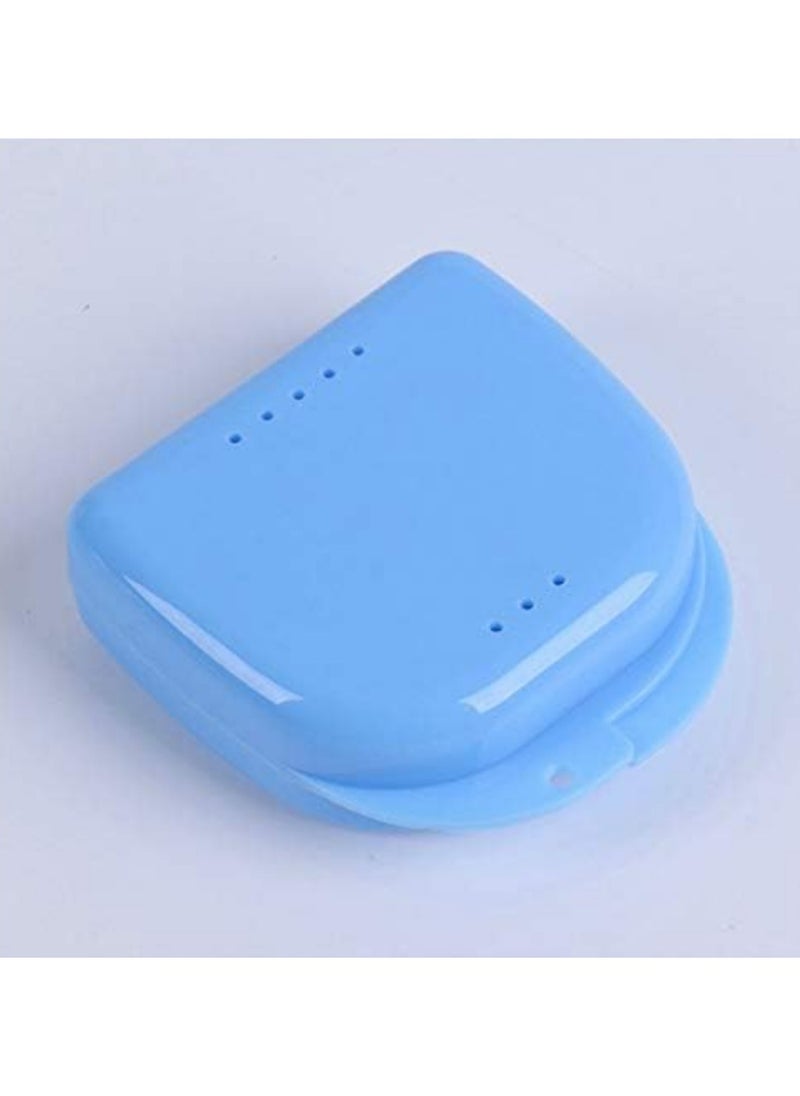 Generic - Retainer Case for Dental Braces, Orthodontic Retainer Storage Case, Clear Retainer Holder Box for Dental Braces, Retainer Holder, Mobile Retainer Storage Box for Post-Orthodontic Teeth Retention, Retainer Case, Night Guard Storage Case, Dental Braces Container, Storage Box for Orthodontic Braces, Portable Box for Removable Teeth Aligners and Retainers, Night Guard, Portable Retainer Bag, Travel-Friendly Case for Protecting Retainers from Breakage with Ventilation Holes and Easy to Clean, Dental Appliance Storage Case - Color Blue - Image 1