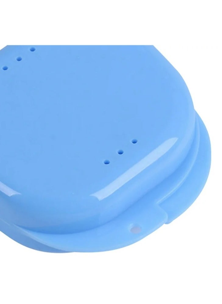 Generic - Retainer Case for Dental Braces, Orthodontic Retainer Storage Case, Clear Retainer Holder Box for Dental Braces, Retainer Holder, Mobile Retainer Storage Box for Post-Orthodontic Teeth Retention, Retainer Case, Night Guard Storage Case, Dental Braces Container, Storage Box for Orthodontic Braces, Portable Box for Removable Teeth Aligners and Retainers, Night Guard, Portable Retainer Bag, Travel-Friendly Case for Protecting Retainers from Breakage with Ventilation Holes and Easy to Clean, Dental Appliance Storage Case - Color Blue - Image 1
