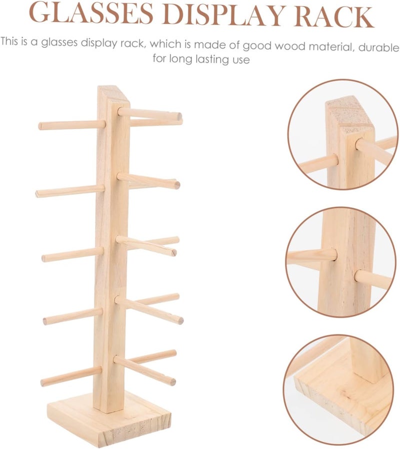 5pairs Ski Goggles Display Rack Eyeglass Holder Sunglass Storage Organizer Storage Rack Display - Image 1