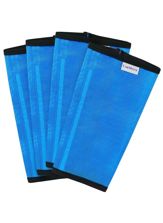 CareMaster Mesh Fly Boots For Horse Stomp Reduction Easy To Wear Set Of 4Sky Blue - Image 1