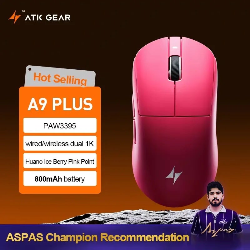 ATK A9 Series Gaming Mouse, A9 SE, A9 Plus, A9 Pro Max, A9 Ultra Max, A9 Ultimate, A9 Air Ultimate, A9 Mini - Image 1