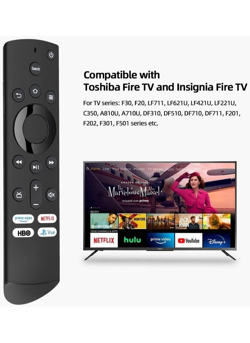 Raxoom Universal Remote Control Replacement for Toshiba-Insignia-Smart-Fire-TV-Edition Controller LED, QLED, LCD, 4K UHD, HDTV, HDR TV with Netflix, Prime Video and HBO Button - Image 2