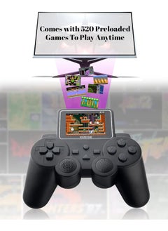 Generic PlayingStation 520-in-1 Retro Games Handheld - Controller Console with Loads of Classic Arcade Games - Gamepad Console with AV TV Out (Black Double Player)  - Image 3