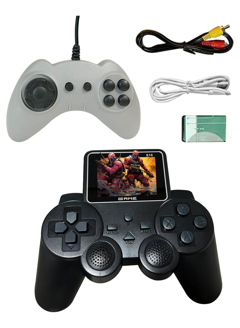 Generic PlayingStation 520-in-1 Retro Games Handheld - Controller Console with Loads of Classic Arcade Games - Gamepad Console with AV TV Out (Black Double Player)  - Image 2