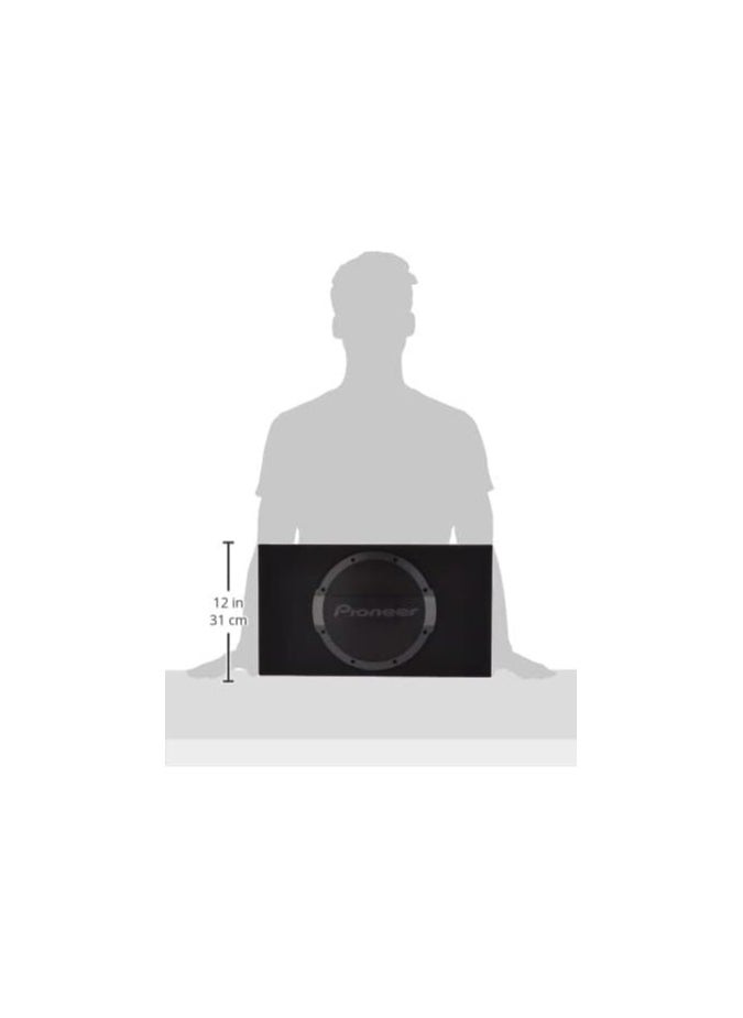 Pioneer TS-WX1010LA 10" Shallow Mount Sealed Enclosure Subwoofer with Built-in Amplifier, One Size  - Image 5