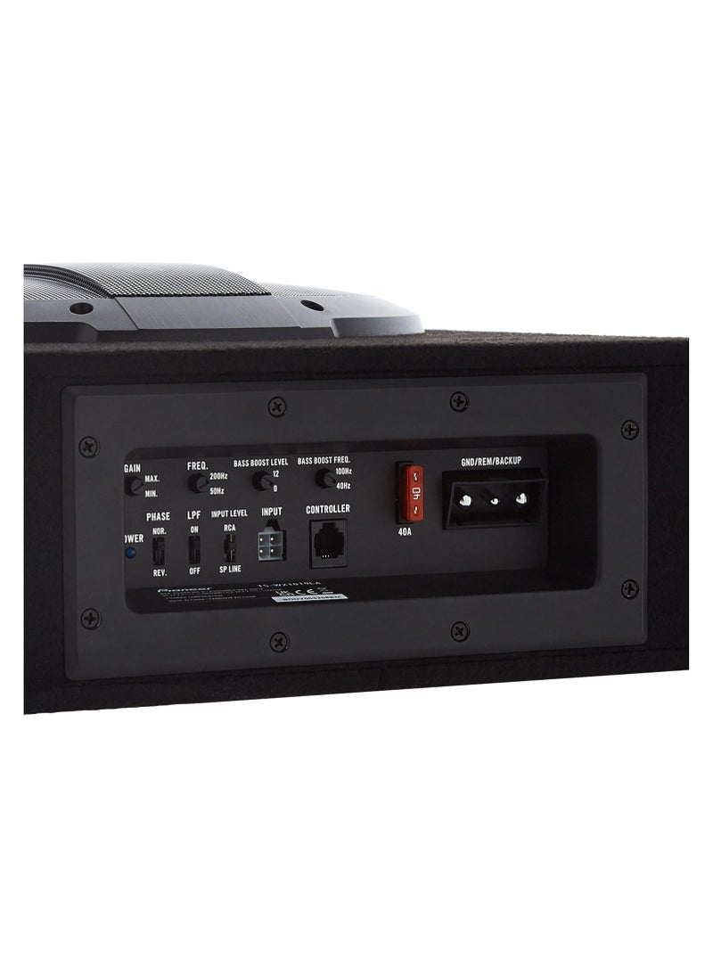 Pioneer TS-WX1010LA 10" Shallow Mount Sealed Enclosure Subwoofer with Built-in Amplifier, One Size  - Image 4