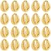 SUNNYCLUE 100Pcs Gold Cowrie Shell Beads Bulk Seashell Gold Small Plastic Summer Hawaii Sea Ocean Beach Spacer Shell Beads for Jewelry Making Beaded Bracelets Necklaces Women Adult - Image 2