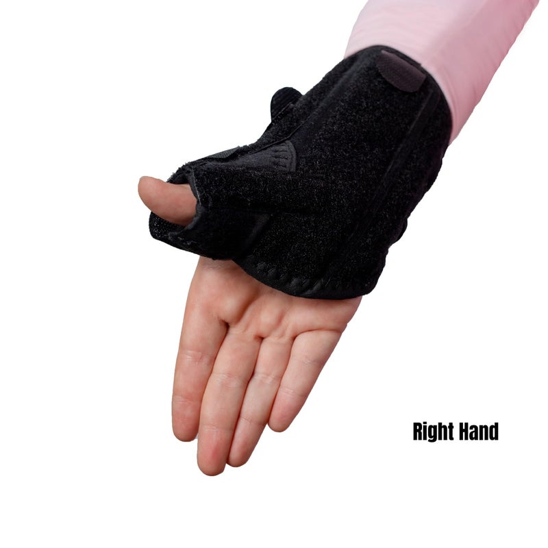 Brace Direct Pediatric Thumb Spica Wrist Splint for Kids - Childrens Thumb Immobilizer for Sprains, Tendonitis, Carpal Tunnel, Juvenile Arthritis (Child: Left Wrist 3-5" Circ) - Image 2
