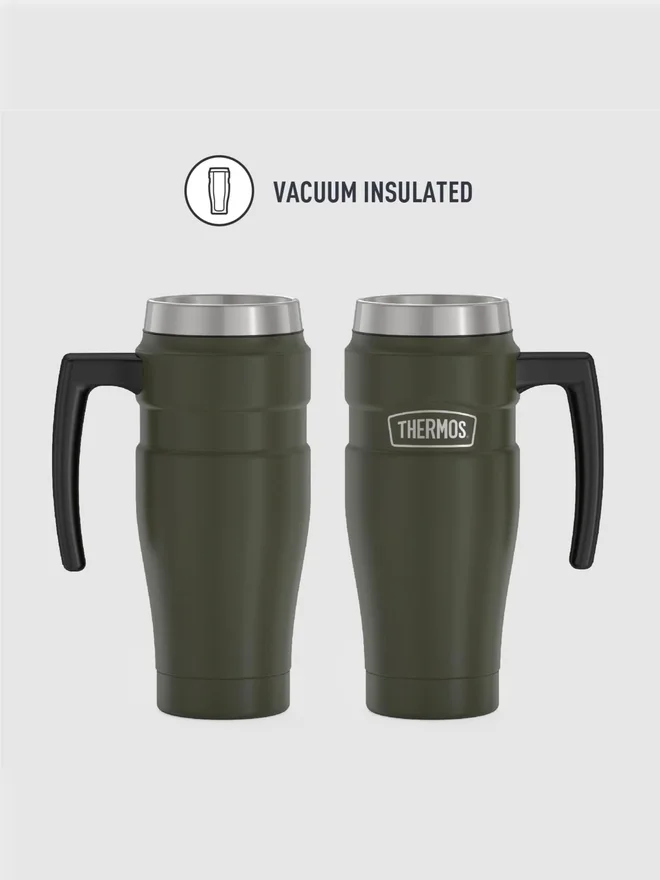 THERMOS SS Vacuum Insulated Army Green Mug 470 Ml