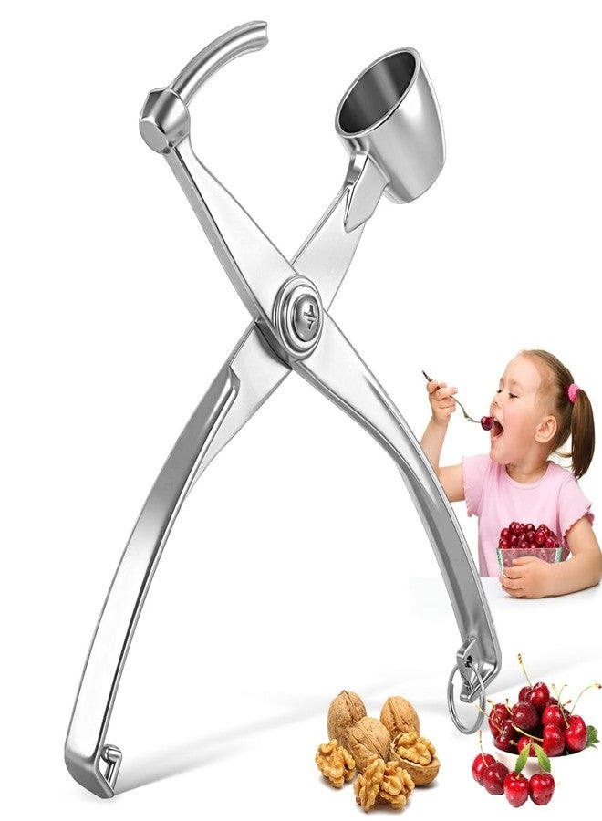 SAFIGLE Heavy Duty Stainless Steel Cherry Pitter and Olive Remover Tool Compact Wear-Resistant Metal Corer for Household Date and Cherry Pitting Kitchen Gadget for Fruit and Vegetable Core Removal - Image 1