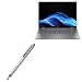 BoxWave Stylus Pen Compatible with HP OmniBook X Flip 16 DualTip Capacitive Stylus Fiber Tip Disc Tip Capacitive Stylus Pen Metallic Silver - Image 2
