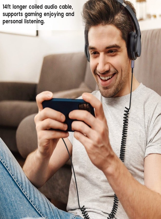 weishan كابل ATH-M50xBT، بديل كابل Aux الملف لسماعات الأذن اللاسلكية Audio Technica ATH-M50xBT2 و ATH-SR50BT، سلك تمديد 3.5 مم (1/8") مع محول 6.35 مم (1/4")، بطول 14 قدم - Image 5