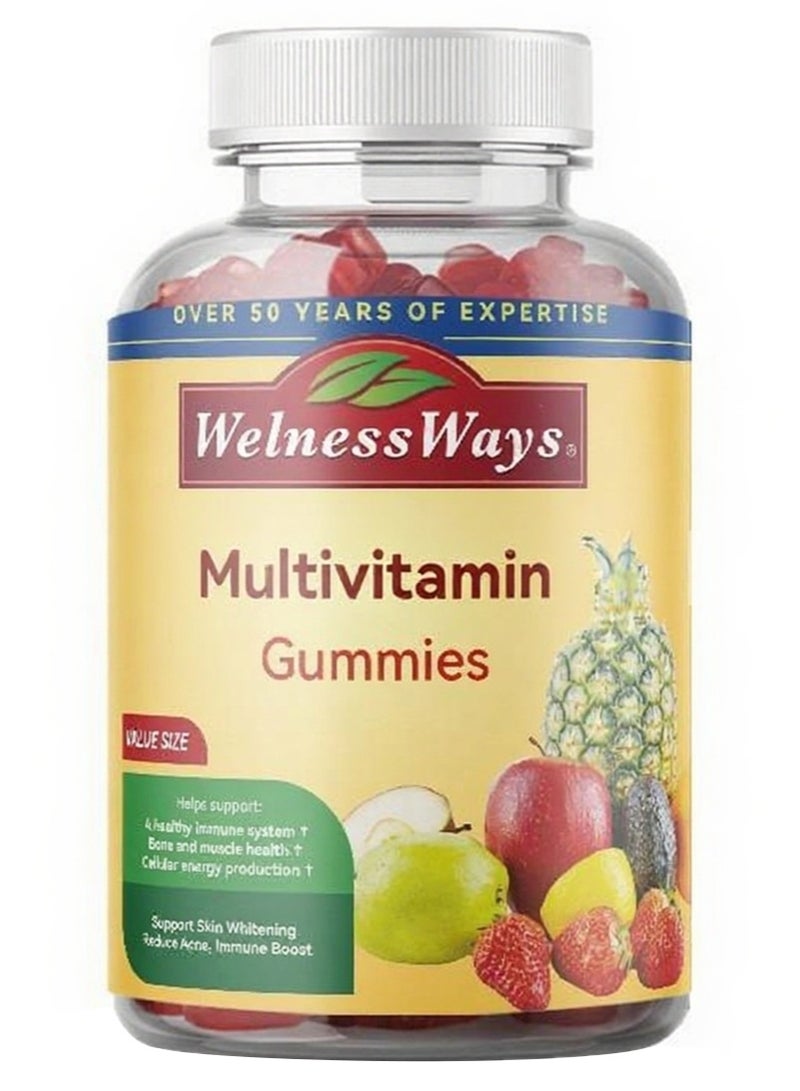 WelnessWays Multivitamin Gummies for Adults - Multivitamin Gummy with B12 Biotin - Gelatin-Free Gummy Multivitamins for Men & Women - Vitamin Gummies with Zinc & Vitamin D - Non-GMO Gluten-Free - Image 4