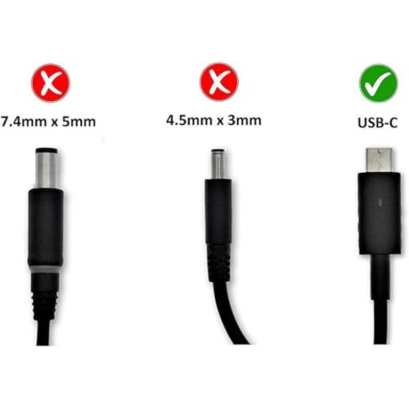 محول تيار متردد USB-C بقدرة 65 وات، محول توصيل طاقة بديل للشحن السريع لأجهزة الكمبيوتر المحمول والكمبيوتر اللوحي المتوافق مع الأجهزة من النوع USB-C، مع كابل طاقة - Image 4