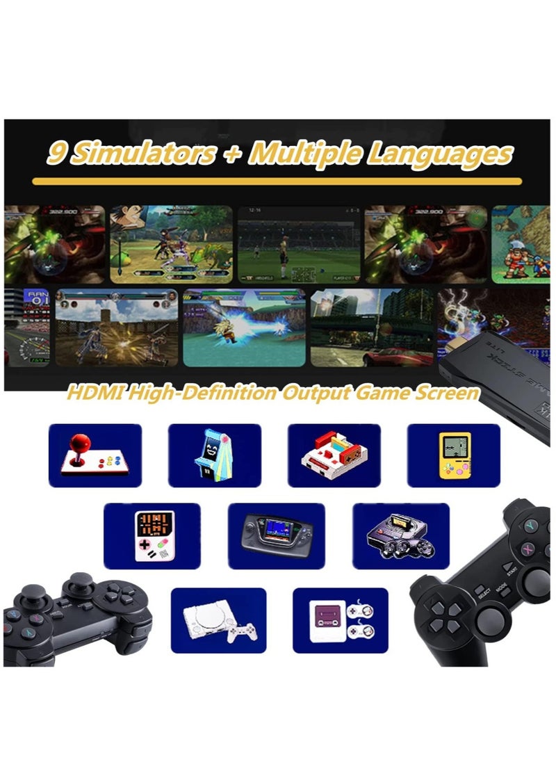 Generic - Y3 Lite HD TV Game Console With 64Gcard 10000 Games 2 Controllers With 1 Stick 1 HD Extension Cable - Image 1