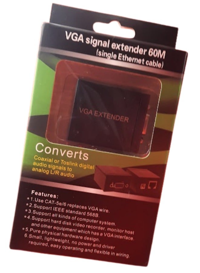 موسع إشارة VGA بطول 60 مترًا | مدد إشارات VGA حتى 60 مترًا | متوافق مع التوصيل والتشغيل - Image 4