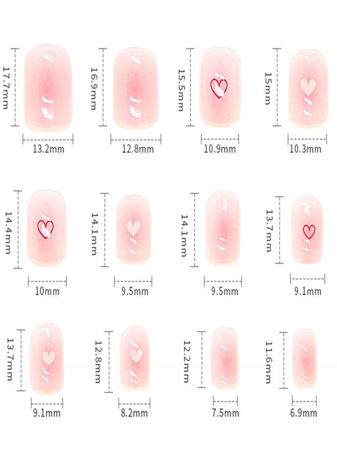 Vezocim Press on Nails Coffin Shape, Stick on Finger Nails with Designs, 24Pcs Full Cover Reusable False Nails Kits, Glue on Nails Short Square, Artificial Fingernails Acrylic Fake Nails for Women（R362） - Image 4